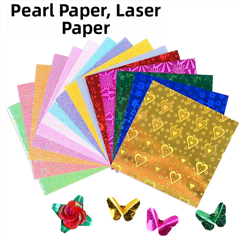 Оригами хартия за занаяти — покрита хартия, марка Bile, стил лайт лукс, материал: хартия, категория: други хартиени занаяти