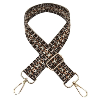 Λουρί ώμου για τσάντες με διαμαντοειδές μοτίβο jacquard, ευρύ λουρί, ύφασμα πολυεστέρα-βαμβάκι, φθινοπωρινή 2023, λειτουργία μείωσης βάρους