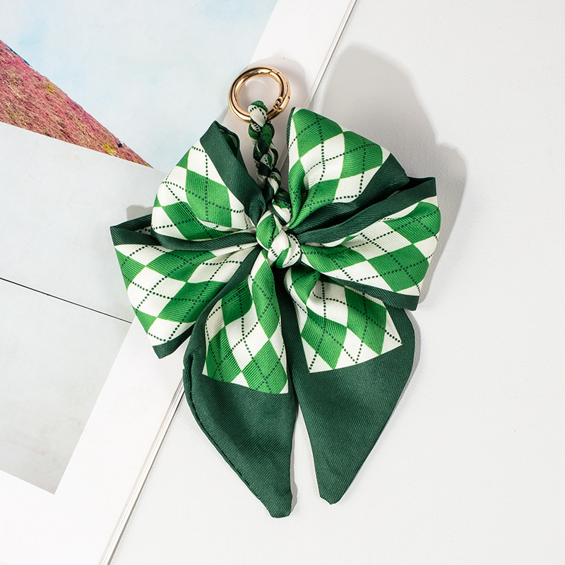 Висяща висулка за чанта – Ouman, полиестер, Зимен сезон 2024, геометричен принт, лицензирана частна марка