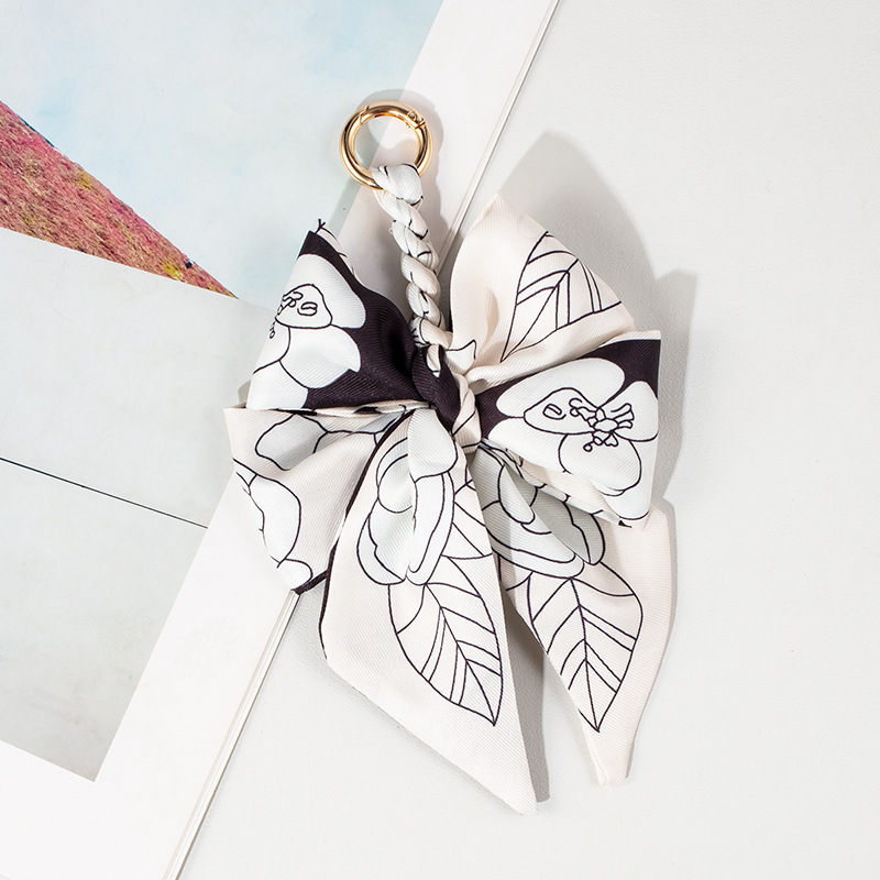 Висяща висулка за чанта – Ouman, полиестер, Зимен сезон 2024, геометричен принт, лицензирана частна марка