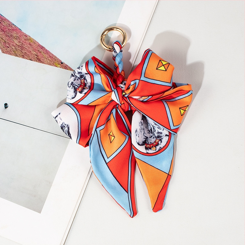 Висяща висулка за чанта – Ouman, полиестер, Зимен сезон 2024, геометричен принт, лицензирана частна марка