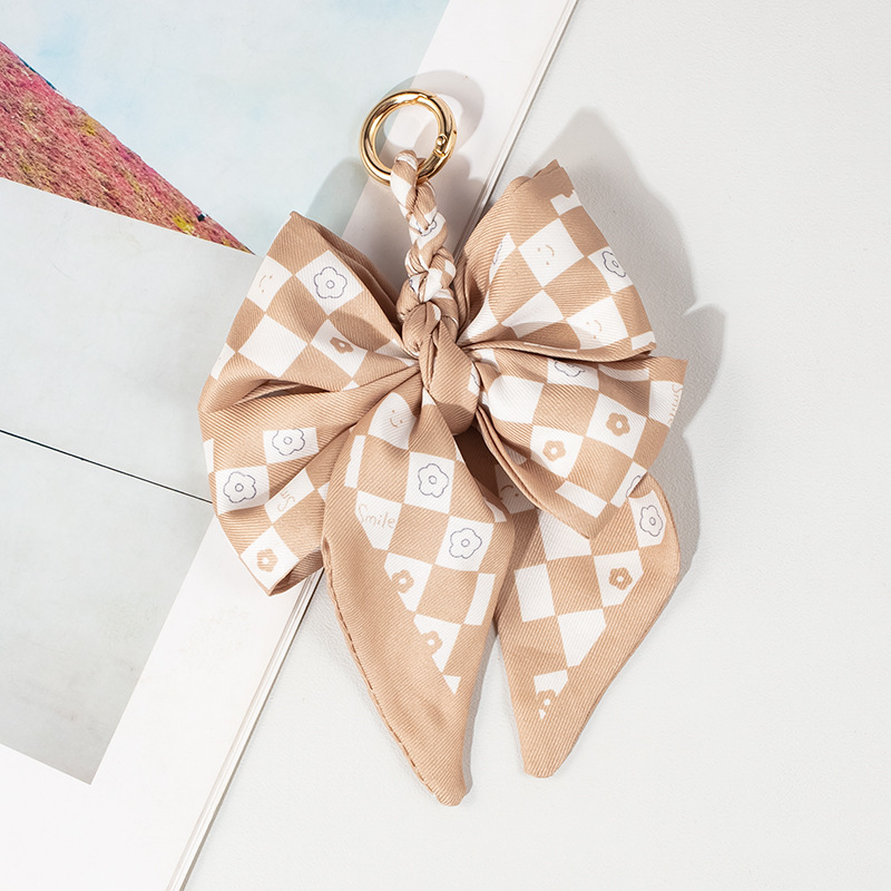 Висяща висулка за чанта – Ouman, полиестер, Зимен сезон 2024, геометричен принт, лицензирана частна марка