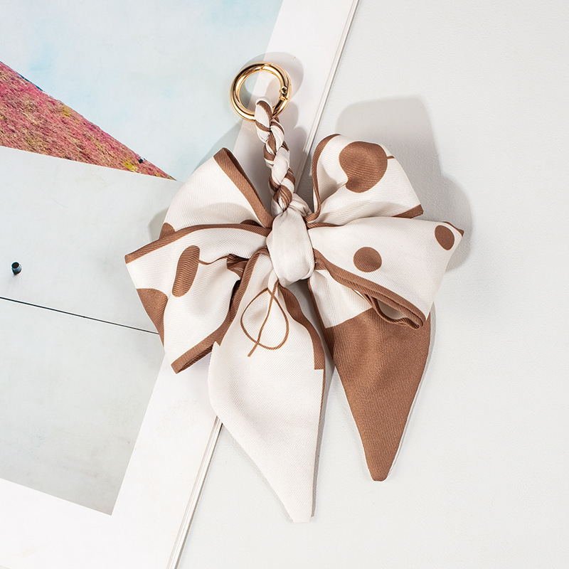 Висяща висулка за чанта – Ouman, полиестер, Зимен сезон 2024, геометричен принт, лицензирана частна марка