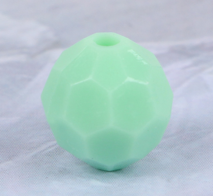 Акрилни свободни мъниста, октагонална форма, 32 фасети, инжекционно формовани, марка Yonghong