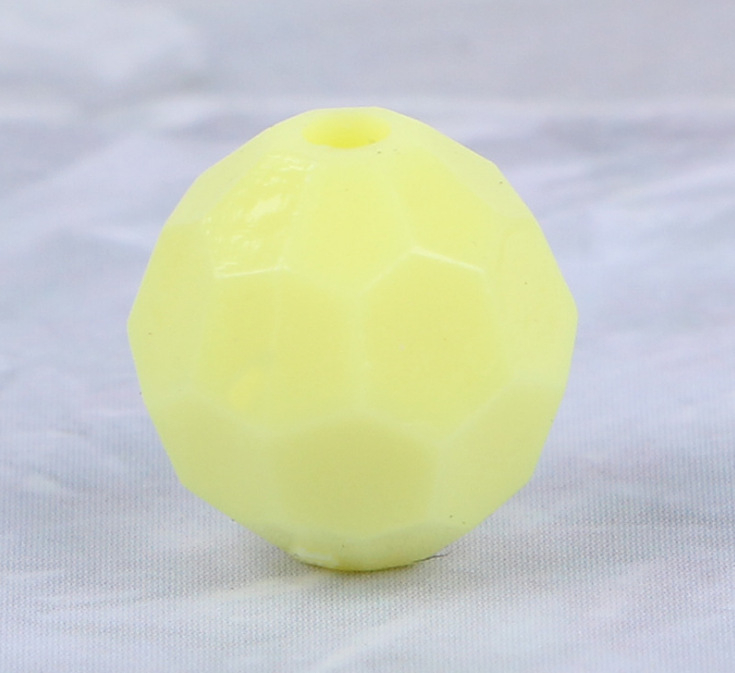 Акрилни свободни мъниста, октагонална форма, 32 фасети, инжекционно формовани, марка Yonghong