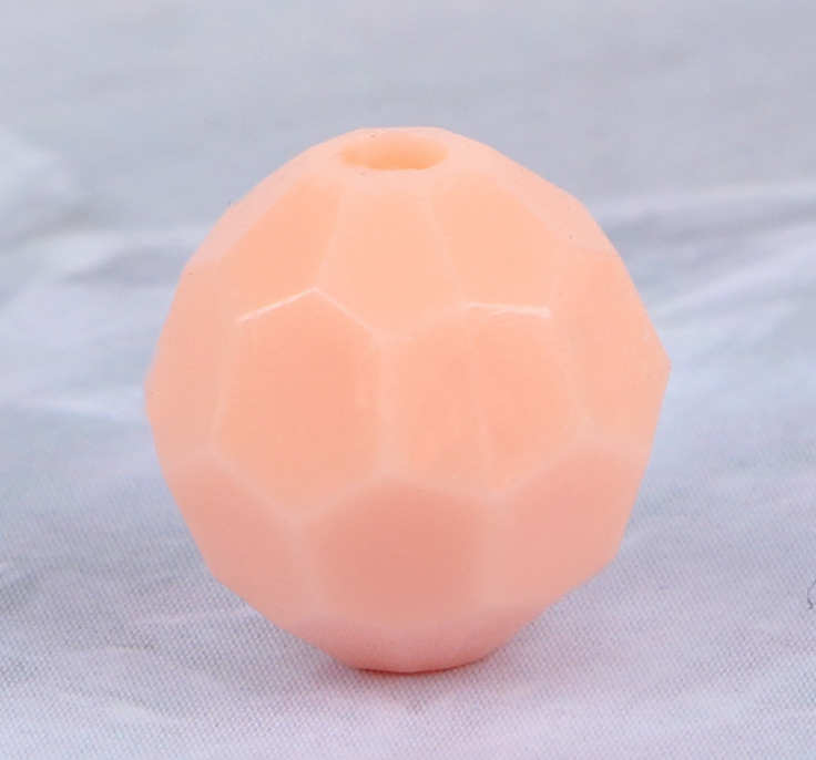 Акрилни свободни мъниста, октагонална форма, 32 фасети, инжекционно формовани, марка Yonghong