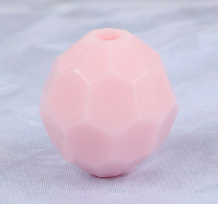 Акрилни свободни мъниста, октагонална форма, 32 фасети, инжекционно формовани, марка Yonghong