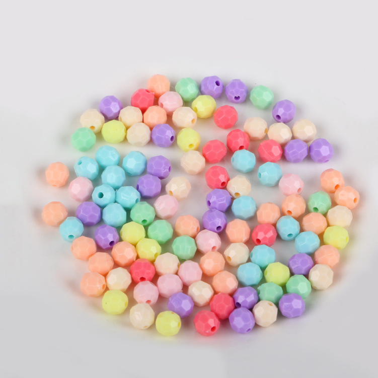 Акрилни свободни мъниста, октагонална форма, 32 фасети, инжекционно формовани, марка Yonghong