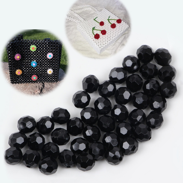 Акрилни свободни мъниста, октагонална форма, 32 фасети, инжекционно формовани, марка Yonghong