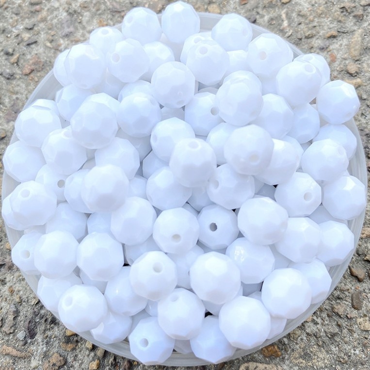 Акрилни свободни мъниста, октагонална форма, 32 фасети, инжекционно формовани, марка Yonghong