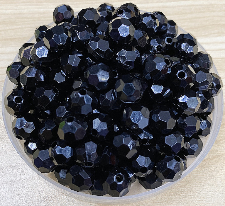 Акрилни свободни мъниста, октагонална форма, 32 фасети, инжекционно формовани, марка Yonghong