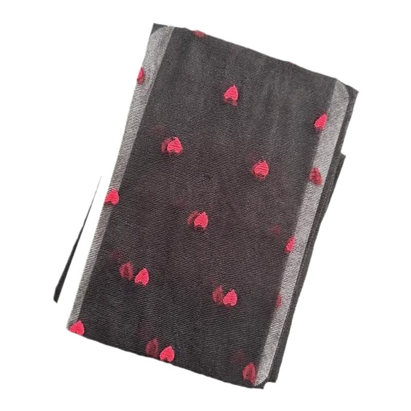 Колготки Mythdoor ултра тънки с дизайн на вълнообразни точки и малки сърца (90–95% нейлон; 10D; ултра тънки; патерн: вълнообразни точки)