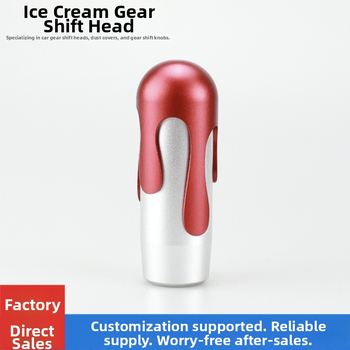 Käigukangi nupp - jäätise stiilis, universaalne lainemustriga disain, sobib manuaal- ja automaatkäigukastidega