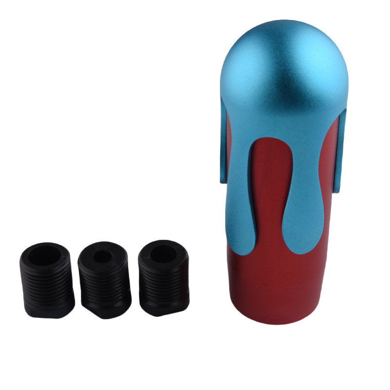 Käigukangi nupp - jäätise stiilis, universaalne lainemustriga disain, sobib manuaal- ja automaatkäigukastidega