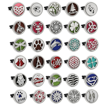 Κλιπ αρωματοδοχείου αυτοκινήτου, μεταλλικό σώμα, τοποθέτηση στον αεραγωγό, λουλουδάτο άρωμα, περιεκτικότητα <5 ml, εξάτμιση 1–15 ημερών