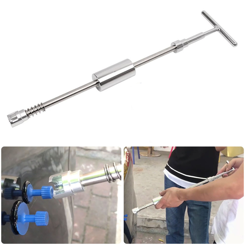 Инструмент за ремонт на вдлъбнати колата – плъзгащ чук, дърпач, тежък издърпващ прът