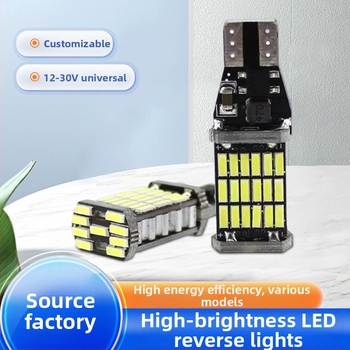 Automobilio LED atbulinės eigos lemputė, T15, 45-SMD 4014, Aukštas ryškumas (10W; 12-30V; 999LM; 4014; 7500-8000K)