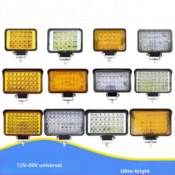 Több‑LED spotfény járművekhez – 144W, 12–80V, IP67, repülőipari alumínium, 30000 óra élettartam