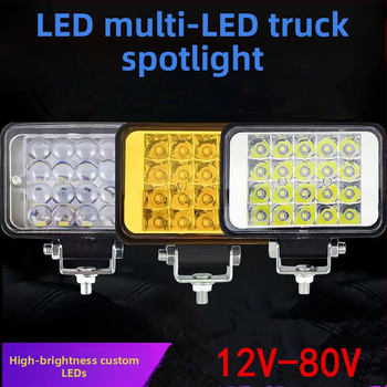 Προβολέας LED πολλαπλών LED για οχήματα – 144W, 12–80V, IP67, Αεροπορικό αλουμίνιο, διάρκεια 30000h