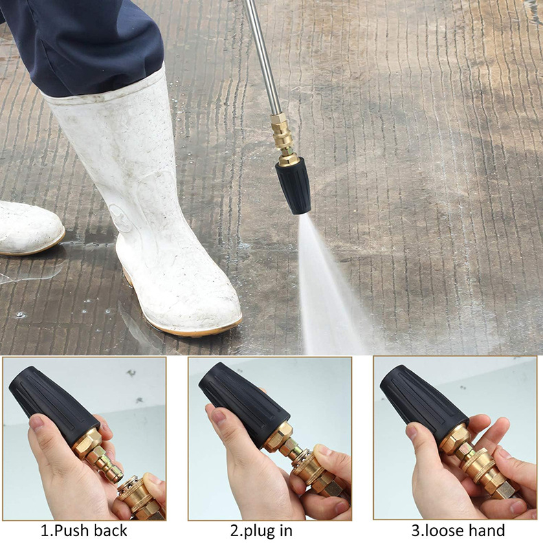 Visokotlačna bakrena okretna mlaznica s keramnim jezgrom ventila za uklanjanje hrđe i čišćenje