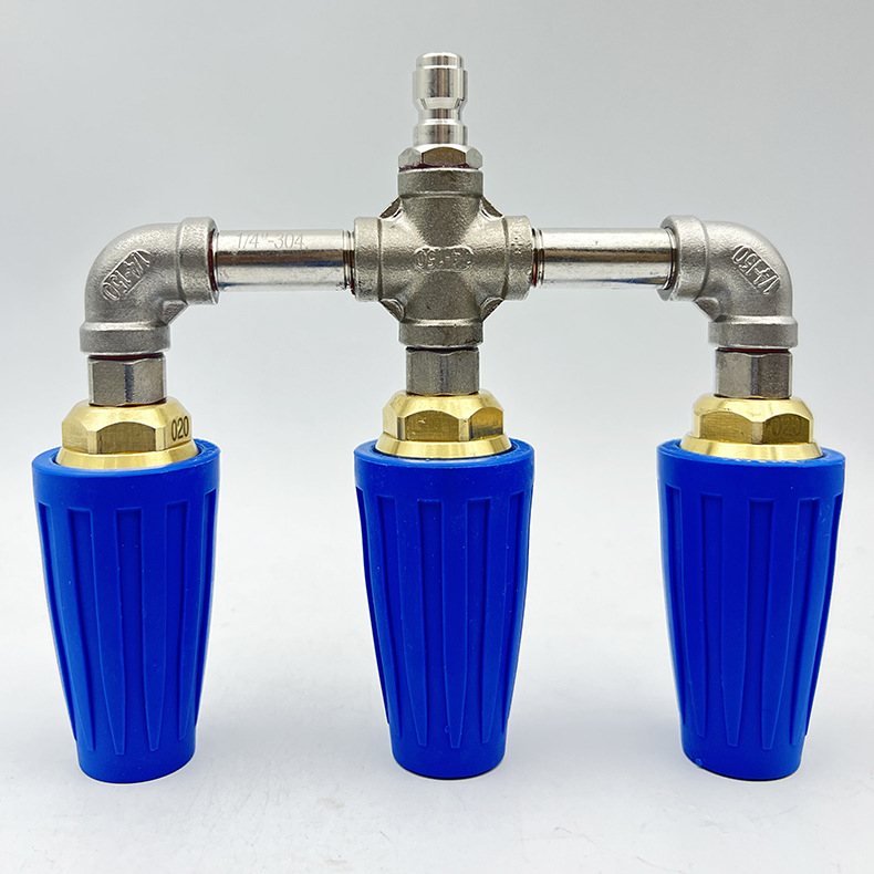 Visokotlačna bakrena okretna mlaznica s keramnim jezgrom ventila za uklanjanje hrđe i čišćenje