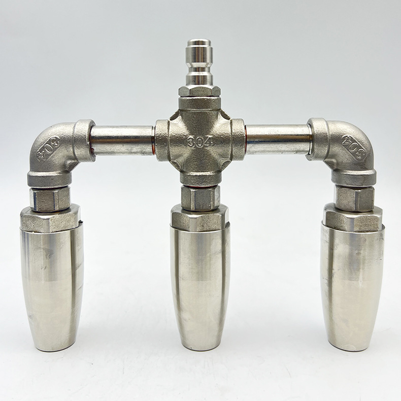 Visokotlačna bakrena okretna mlaznica s keramnim jezgrom ventila za uklanjanje hrđe i čišćenje