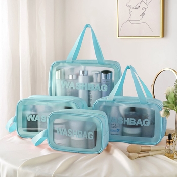 Τσαντάκι μακιγιάζ από PU, κυβόσχημο, για ταξίδια, αποθήκευση καλλυντικών, στυλ μοντέρνου μινιμαλισμού