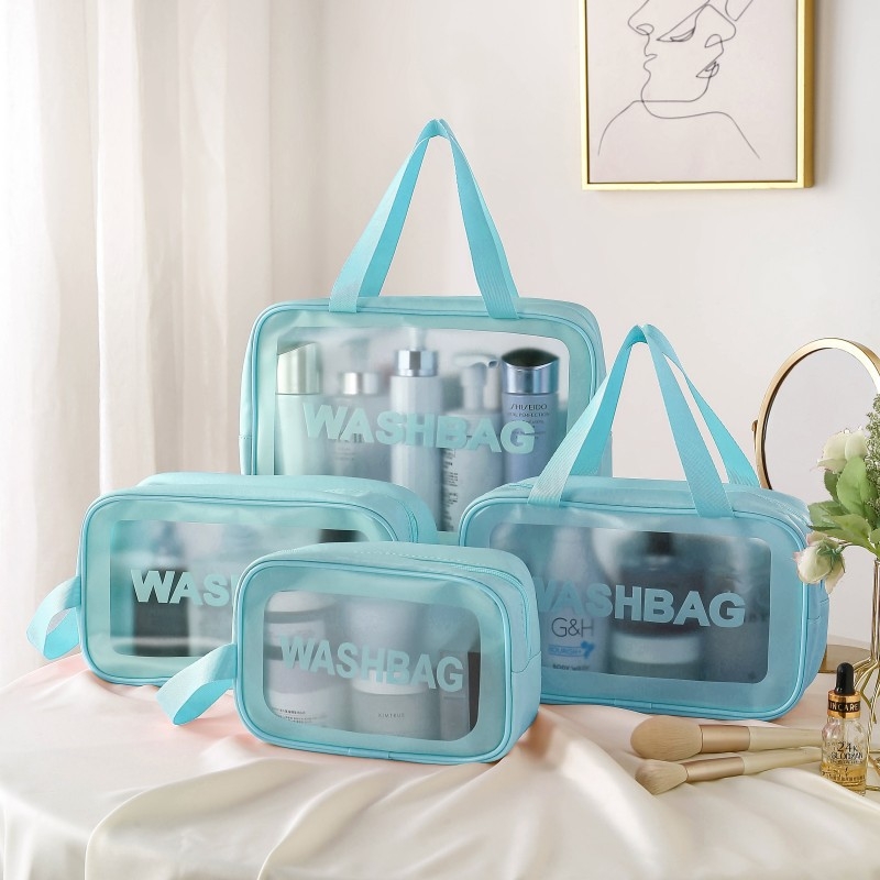 PU anyagú sminktáska, kocka alak, utazáshoz, kozmetikai tárolás, modern minimalist stílus