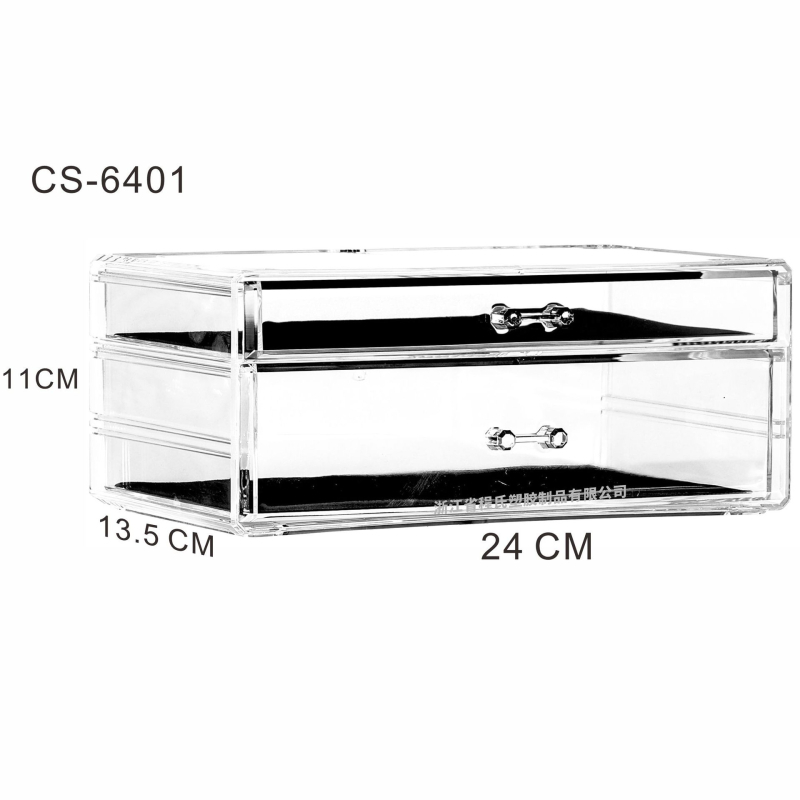 Skaidrus, sulankstomas stalčių dėklas kosmetikai ir smulkmenoms – biuro organizatorius nordiško stiliaus (akrilas; Yiwu kilmė)