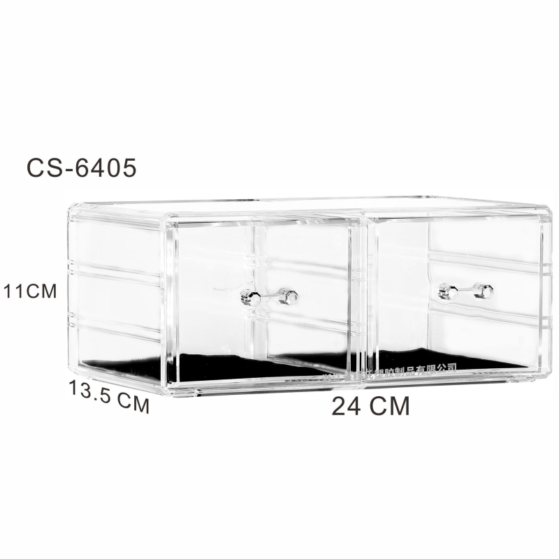 Skaidrus, sulankstomas stalčių dėklas kosmetikai ir smulkmenoms – biuro organizatorius nordiško stiliaus (akrilas; Yiwu kilmė)