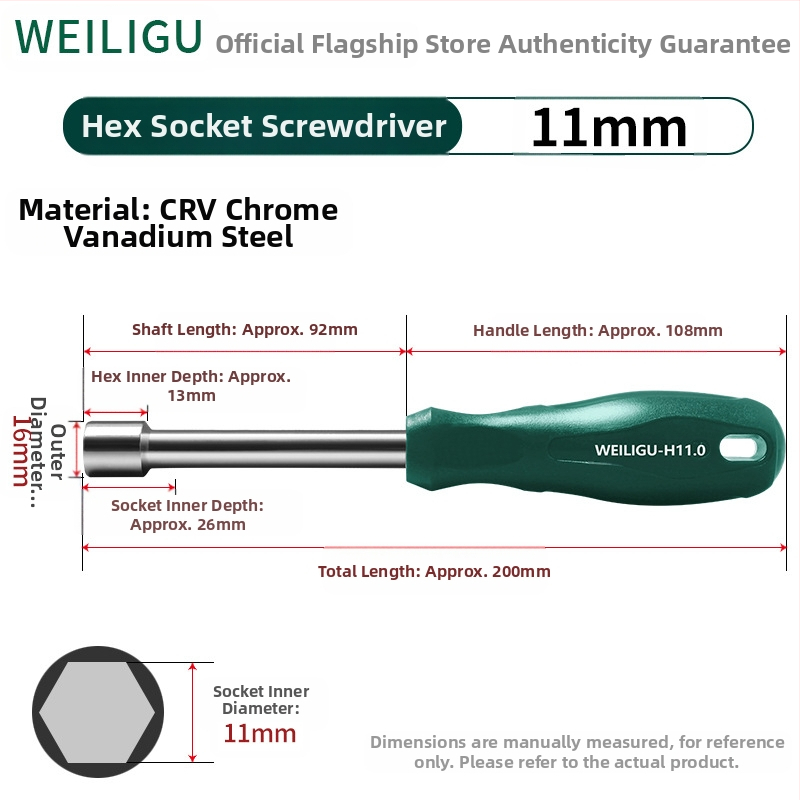 Cheie cu soclu hexagonal, oțel cu conținut mare de carbon, finisaj oglindă