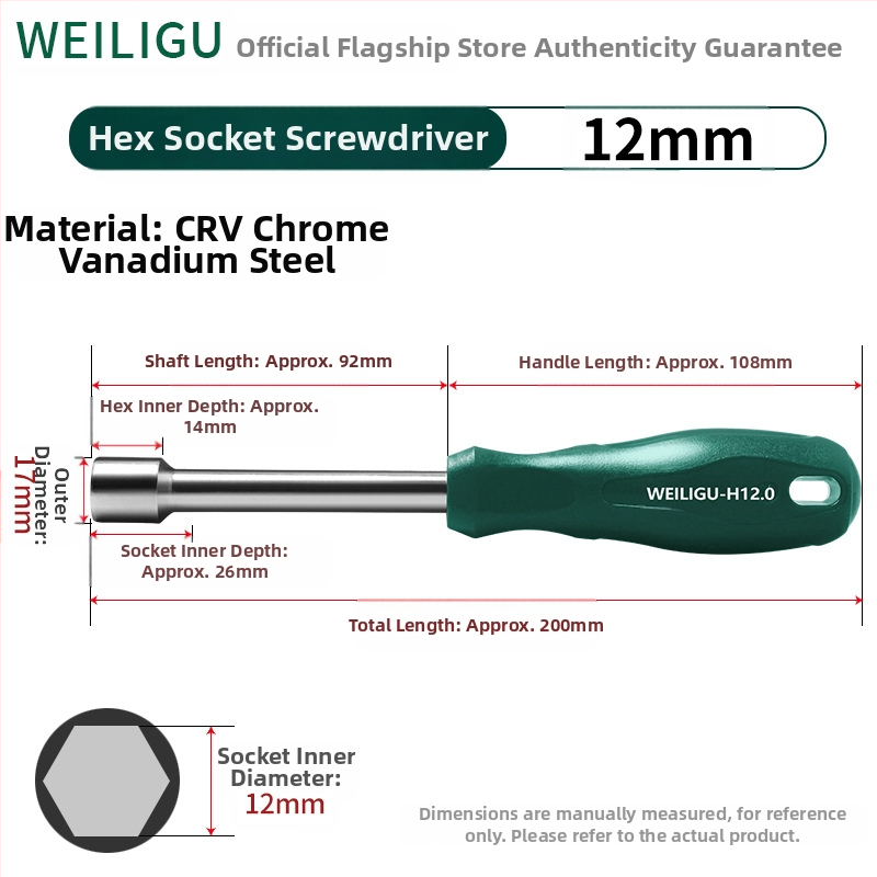 Cheie cu soclu hexagonal, oțel cu conținut mare de carbon, finisaj oglindă