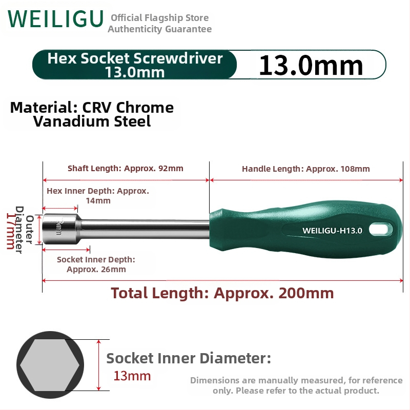 Cheie cu soclu hexagonal, oțel cu conținut mare de carbon, finisaj oglindă