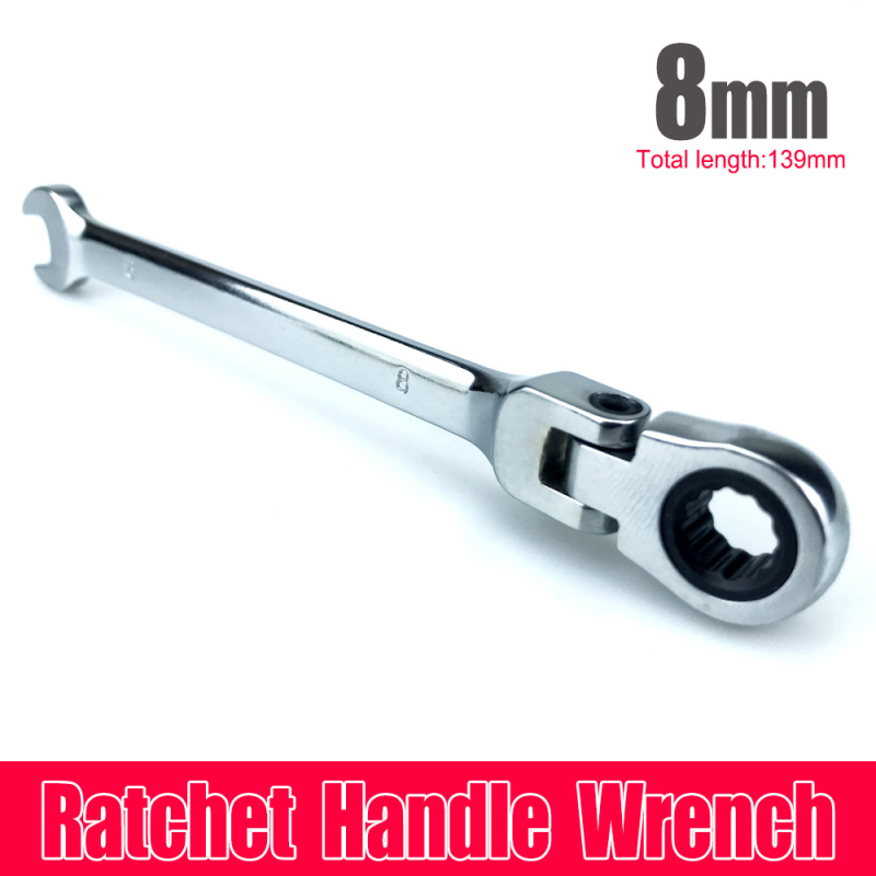 Cheie cu ratchet cu cap reglabil, din oțel de unelte, greutate 0.3, pentru reparații auto și electrocasnice