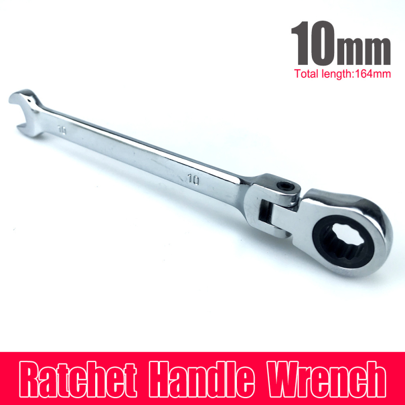 Cheie cu ratchet cu cap reglabil, din oțel de unelte, greutate 0.3, pentru reparații auto și electrocasnice