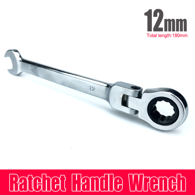 Cheie cu ratchet cu cap reglabil, din oțel de unelte, greutate 0.3, pentru reparații auto și electrocasnice