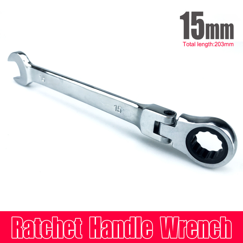 Cheie cu ratchet cu cap reglabil, din oțel de unelte, greutate 0.3, pentru reparații auto și electrocasnice