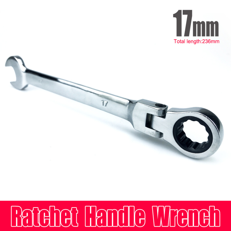 Cheie cu ratchet cu cap reglabil, din oțel de unelte, greutate 0.3, pentru reparații auto și electrocasnice