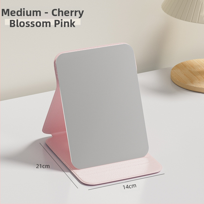 Сгъваемо козметично огледало с PU/PS/PVC рамка и алуминиево огледало – настолно козметично огледало, печат на лого и персонализация