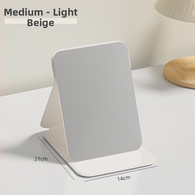 Сгъваемо козметично огледало с PU/PS/PVC рамка и алуминиево огледало – настолно козметично огледало, печат на лого и персонализация