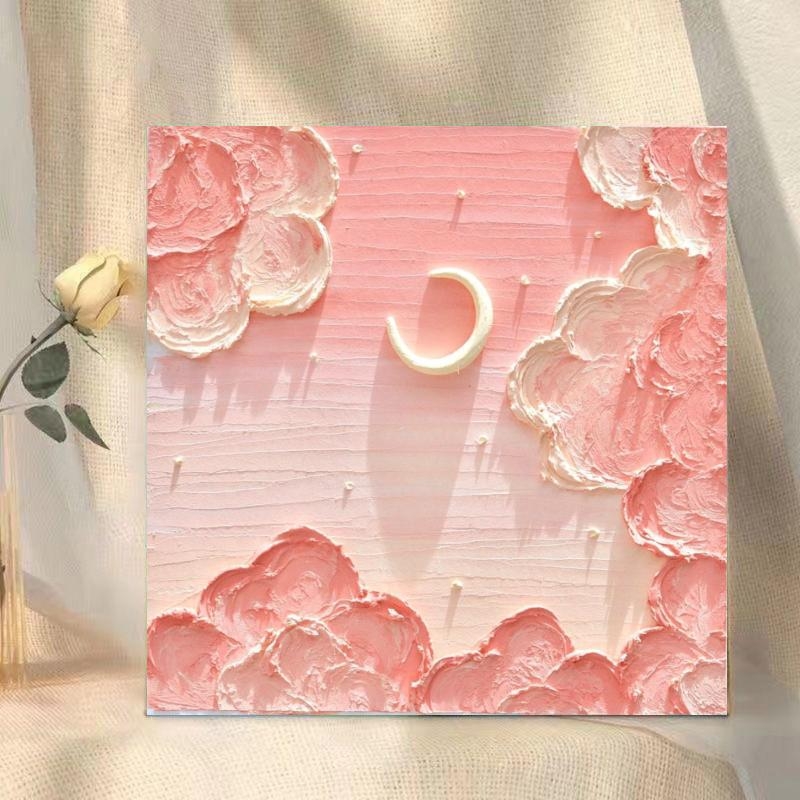 DIY digitális olajfestmény — virágos 3D textúra, keret nélküli, modern egyszerűség, helyiség: nappali, hálószoba, dolgozószoba, Egység: Amplitude, Készlet: 99999