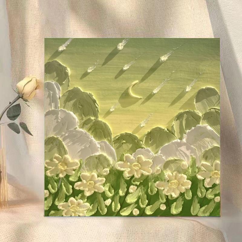 DIY digitális olajfestmény — virágos 3D textúra, keret nélküli, modern egyszerűség, helyiség: nappali, hálószoba, dolgozószoba, Egység: Amplitude, Készlet: 99999