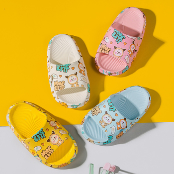 Παιδικές παντόφλες με σχέδιο καρτούν, EVA πάνω μέρος και σόλα, Unisex εσωτερικές παντόφλες για παιδιά 1–6 ετών, Καλοκαίρι 2021