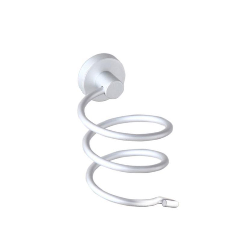 Saint Rejia 9441 Ράφι-στήριγμα σεσουάρ μαλλιών από κράγμα αλουμινίου, Ανόδιο οξείδωση φινίρισμα, Εγκατάσταση χωρίς τρύπες, Μέγιστο φορτίο 5,0 kg