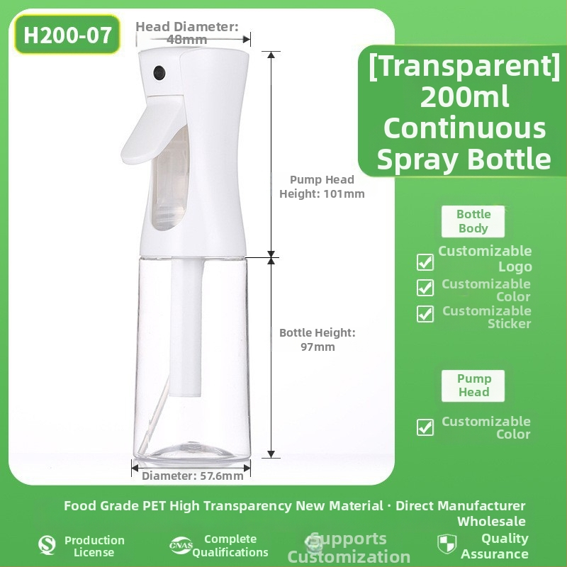 Spray-pudel mattpinnaga, PET materjal, serigraafia, päritolu Zhejiang, kaubamärk Senjia Plastic Industry, ilma kohandamiseta