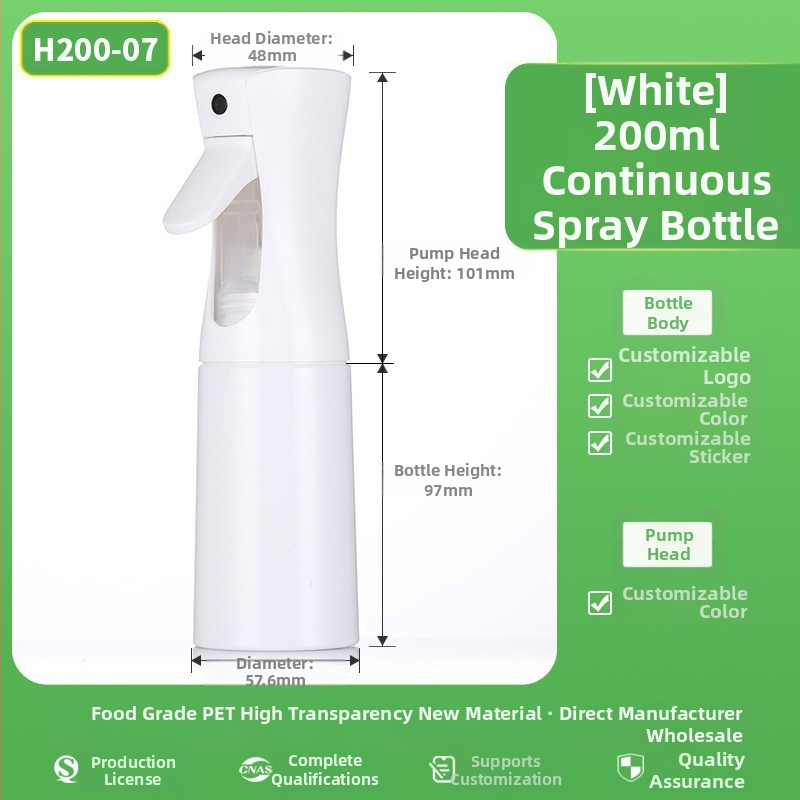 Spray-pudel mattpinnaga, PET materjal, serigraafia, päritolu Zhejiang, kaubamärk Senjia Plastic Industry, ilma kohandamiseta