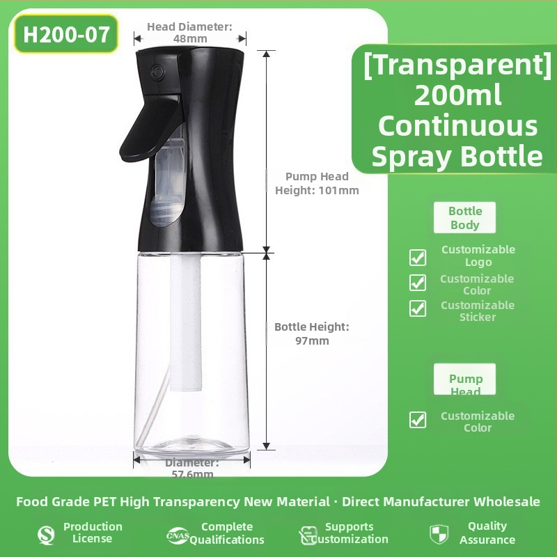 Spray-pudel mattpinnaga, PET materjal, serigraafia, päritolu Zhejiang, kaubamärk Senjia Plastic Industry, ilma kohandamiseta