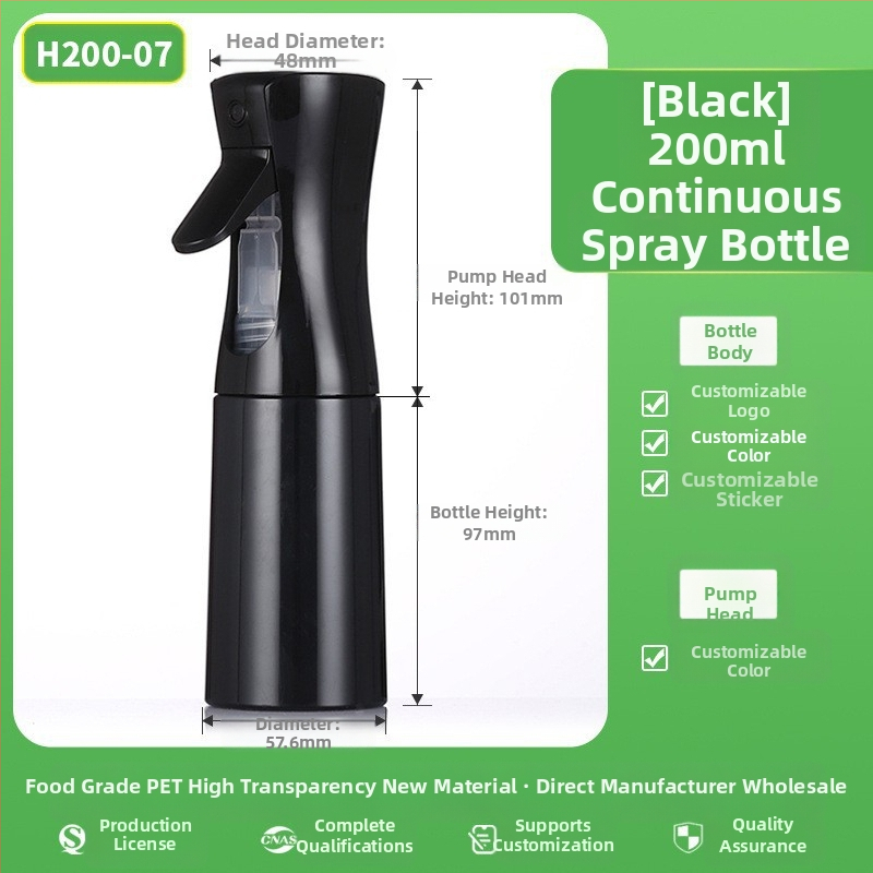 Spray-pudel mattpinnaga, PET materjal, serigraafia, päritolu Zhejiang, kaubamärk Senjia Plastic Industry, ilma kohandamiseta