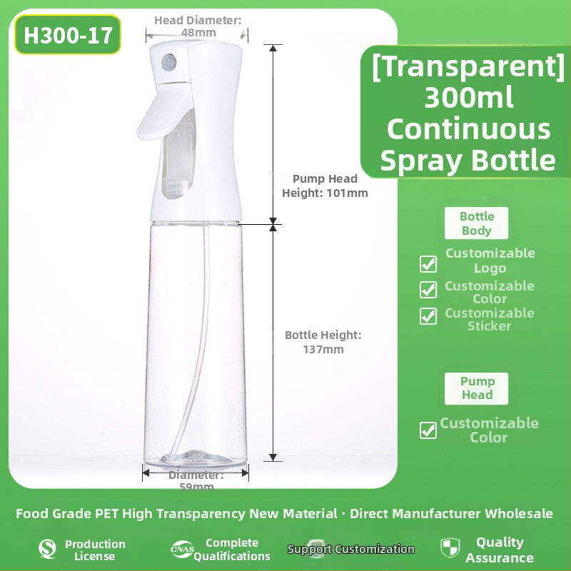 Spray-pudel mattpinnaga, PET materjal, serigraafia, päritolu Zhejiang, kaubamärk Senjia Plastic Industry, ilma kohandamiseta