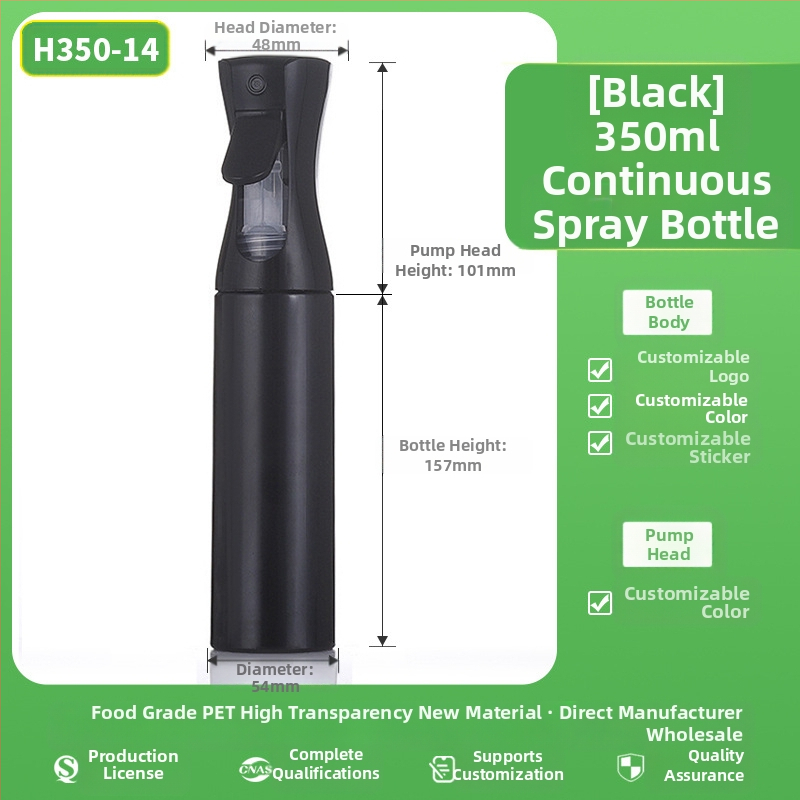 Spray-pudel mattpinnaga, PET materjal, serigraafia, päritolu Zhejiang, kaubamärk Senjia Plastic Industry, ilma kohandamiseta